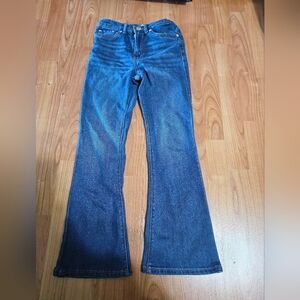 Classic Blue Girls Flare Jeans